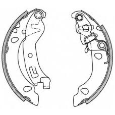 BSA2068.00 OPEN PARTS Комплект тормозных колодок