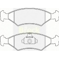20640 00 BRECK Комплект тормозных колодок, дисковый тормоз