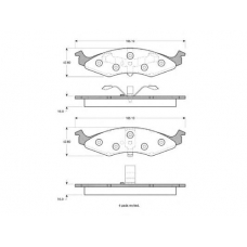 363702160832 MAGNETI MARELLI Колодки тормозные