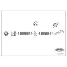 19032351 CORTECO Тормозной шланг