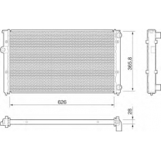 350213810000 MAGNETI MARELLI Радиатор, охлаждение двигателя