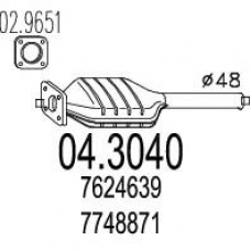 04.3040 MTS Катализатор