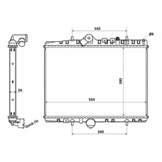 58351 NRF Радиатор, охлаждение двигателя