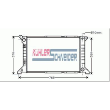 3602701 KUHLER SCHNEIDER Радиатор, охлаждение двигател