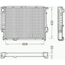 DRM05053 DENSO Радиатор, охлаждение двигателя