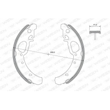 152-2470 WEEN Комплект тормозных колодок