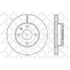 6020-2529V-SX STELLOX Тормозной диск