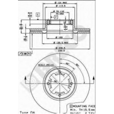 BS 7914 BRECO Тормозной диск