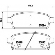 P 59 080 BREMBO Комплект тормозных колодок, дисковый тормоз