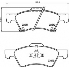 8DB 355 010-061 HELLA Комплект тормозных колодок, дисковый тормоз