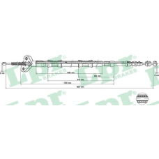 C0866B LPR Трос, стояночная тормозная система