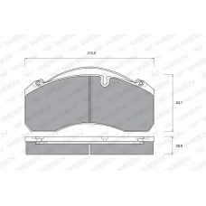 151-1060 WEEN Комплект тормозных колодок, дисковый тормоз