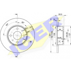 78BD4070-2 ICER Тормозной диск