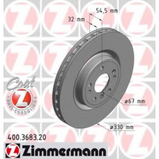 400.3683.20 ZIMMERMANN Тормозной диск