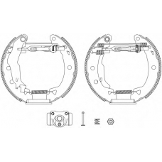 8DB 355 004-381 HELLA PAGID Комплект тормозных колодок