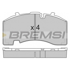 BP7322 BREMSI Комплект тормозных колодок, дисковый тормоз