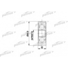 PCV3018 PATRON Шарнирный комплект, приводной вал