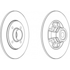 DDF1516-1 FERODO Тормозной диск