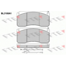 BL2188A1 FTE Комплект тормозных колодок, дисковый тормоз