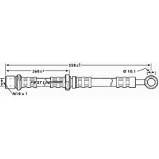 FBH7190 FIRST LINE Тормозной шланг