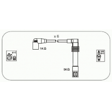 ABM89 JANMOR Комплект проводов зажигания