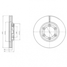 BG4252 DELPHI Тормозной диск