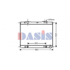 510058N AKS DASIS Радиатор, охлаждение двигателя