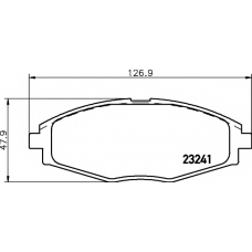 8DB 355 017-021 HELLA PAGID Комплект тормозных колодок, дисковый тормоз