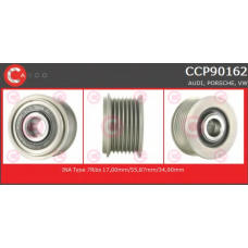 CCP90162 CASCO Ременный шкив, генератор