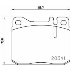 8DB 355 017-431 HELLA PAGID Комплект тормозных колодок, дисковый тормоз