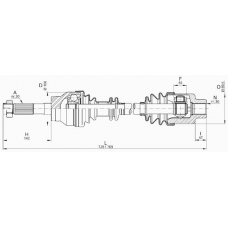 DRS6190.00 OPEN PARTS Приводной вал