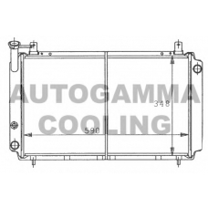 100647 AUTOGAMMA Радиатор, охлаждение двигателя