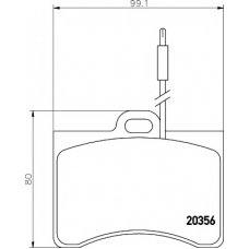 T0153 PAGID Комплект тормозных колодок, дисковый тормоз