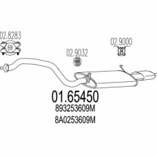 01.65450 MTS Глушитель выхлопных газов конечный