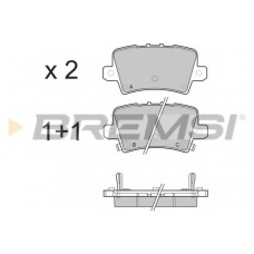 BP3246 BREMSI Комплект тормозных колодок, дисковый тормоз