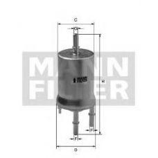WK 69/1 MANN-FILTER Топливный фильтр