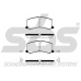 1501225207 S.b.s. Комплект тормозных колодок, дисковый тормоз