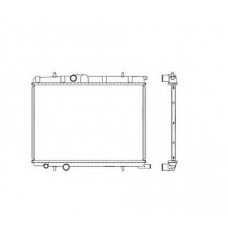 58267 NRF Радиатор, охлаждение двигателя