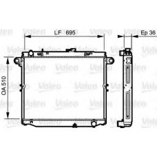 734191 VALEO Радиатор, охлаждение двигателя