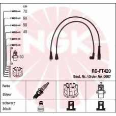0667 NGK Комплект проводов зажигания