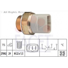7.5607 FACET Термовыключатель, вентилятор радиатора