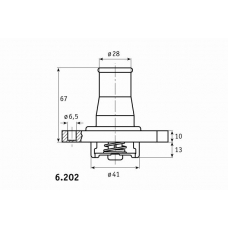 6.202.87 BEHR Термостат, охлаждающая жидкость