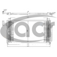 300372 ACR Конденсатор, кондиционер