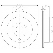 8DD 355 116-781 HELLA PAGID Тормозной диск