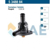 5348884 FAE Термостат, охлаждающая жидкость