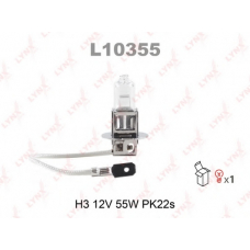 L10355 LYNX L10355 h3 12v55w pk22s лампа автомоб. lynx