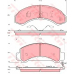 GDB4004 TRW Комплект тормозных колодок, дисковый тормоз