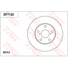 DF7120 TRW Тормозной диск