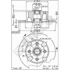 BS 7086 BRECO Тормозной диск