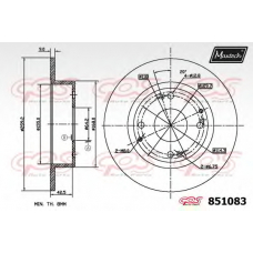 851083.0000 MAXTECH Тормозной диск